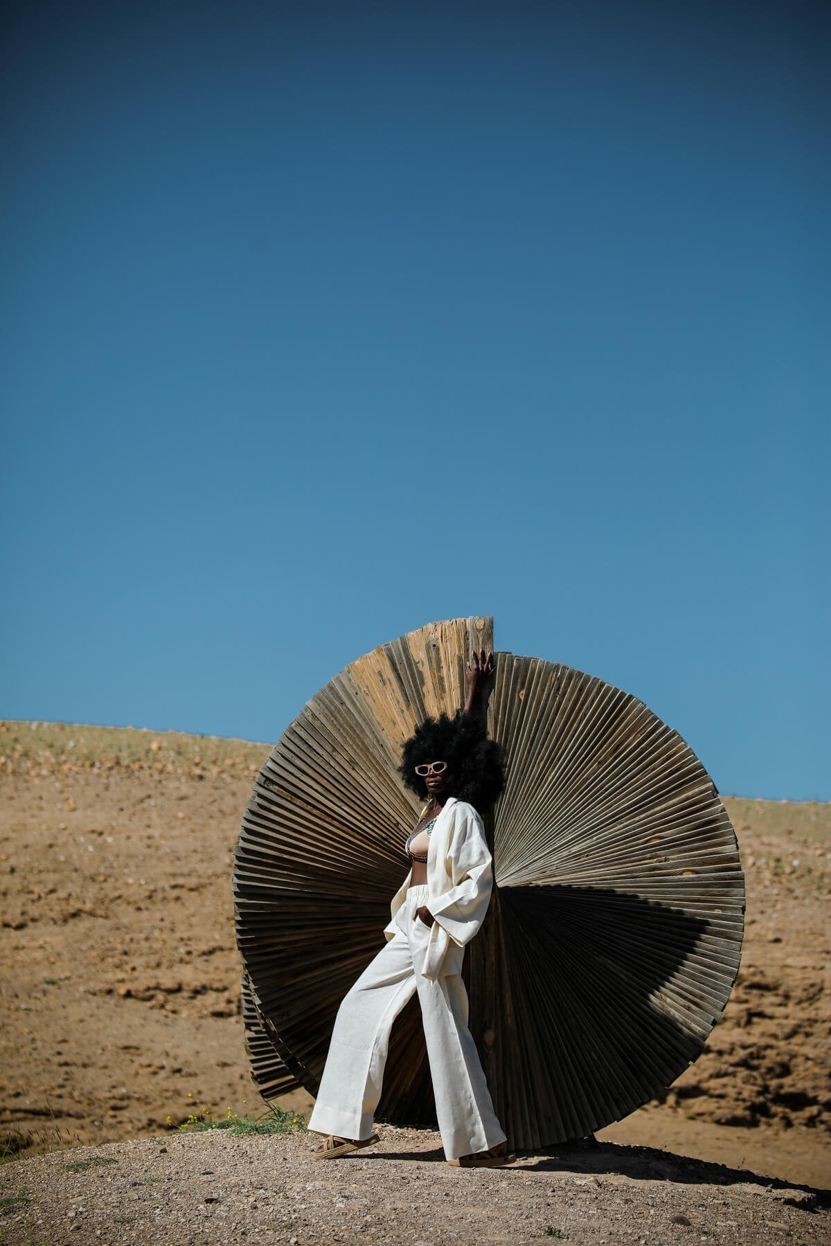 La Pause Cremefarbene Hose