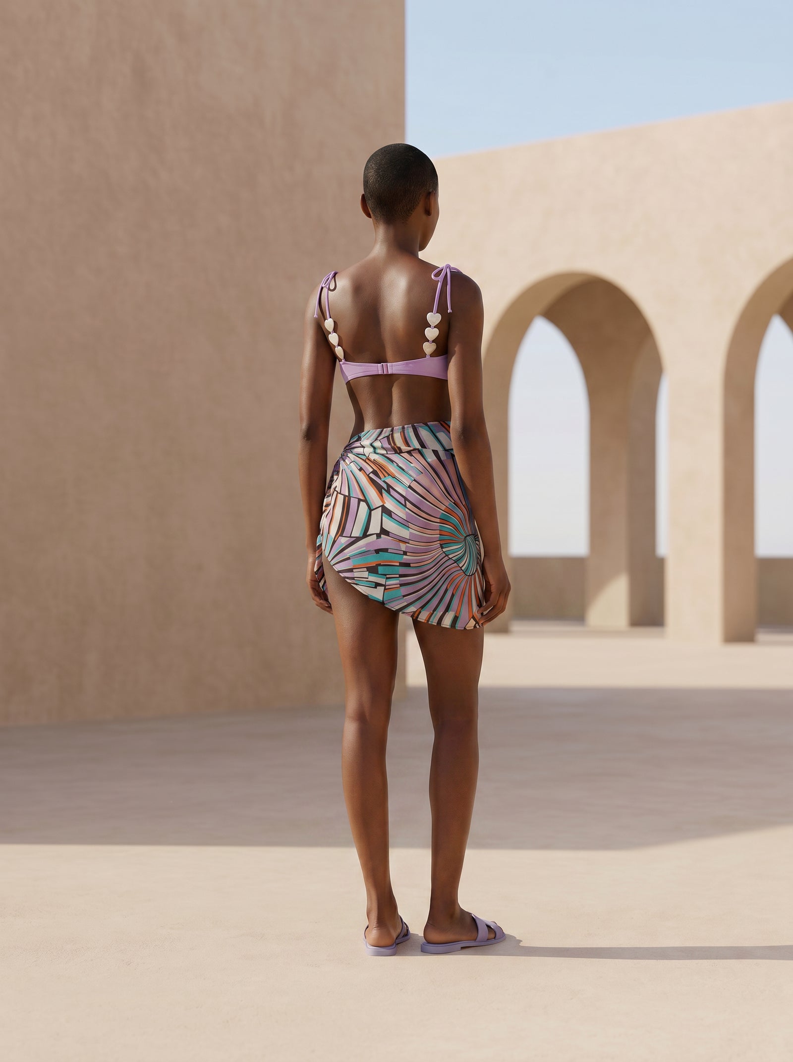 SPLIT PAREO SKIRT
