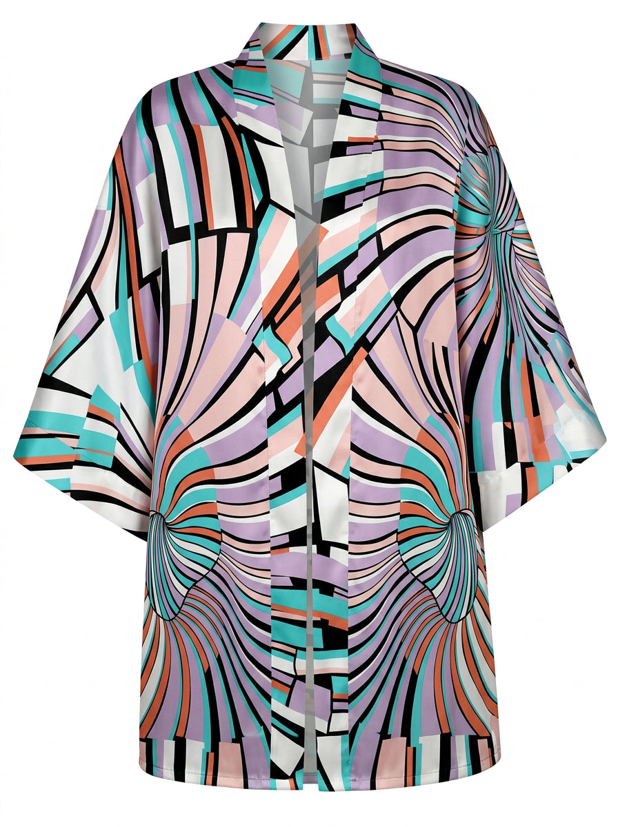 SPLIT SHORT KIMONO & SHORTS SET