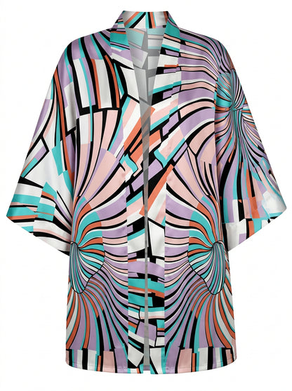 SPLIT SHORT KIMONO & SHORTS SET