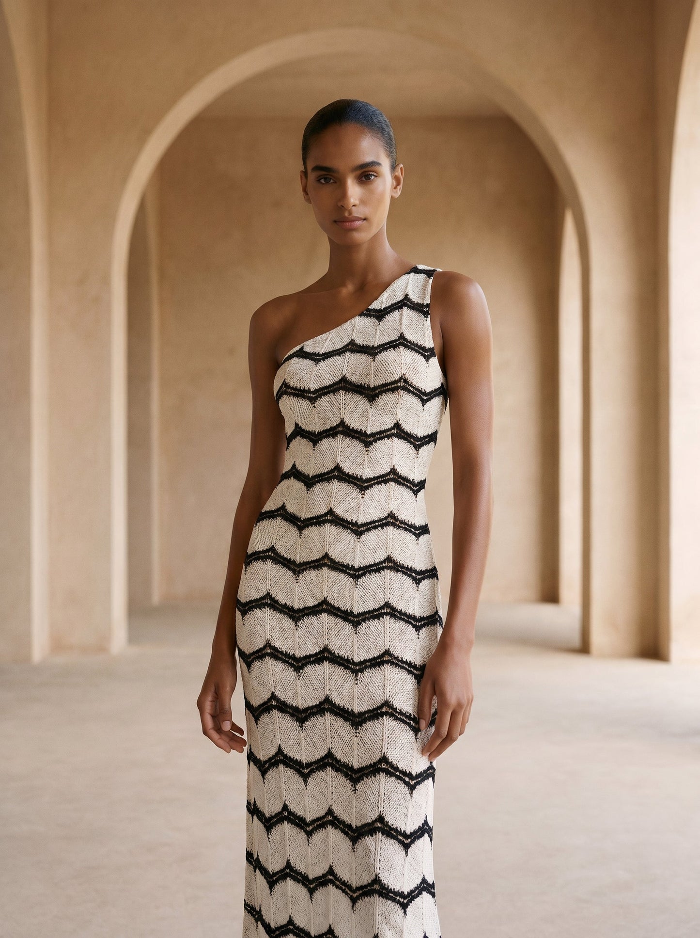 BYBLOS Langes Kleid mit einer Schulter