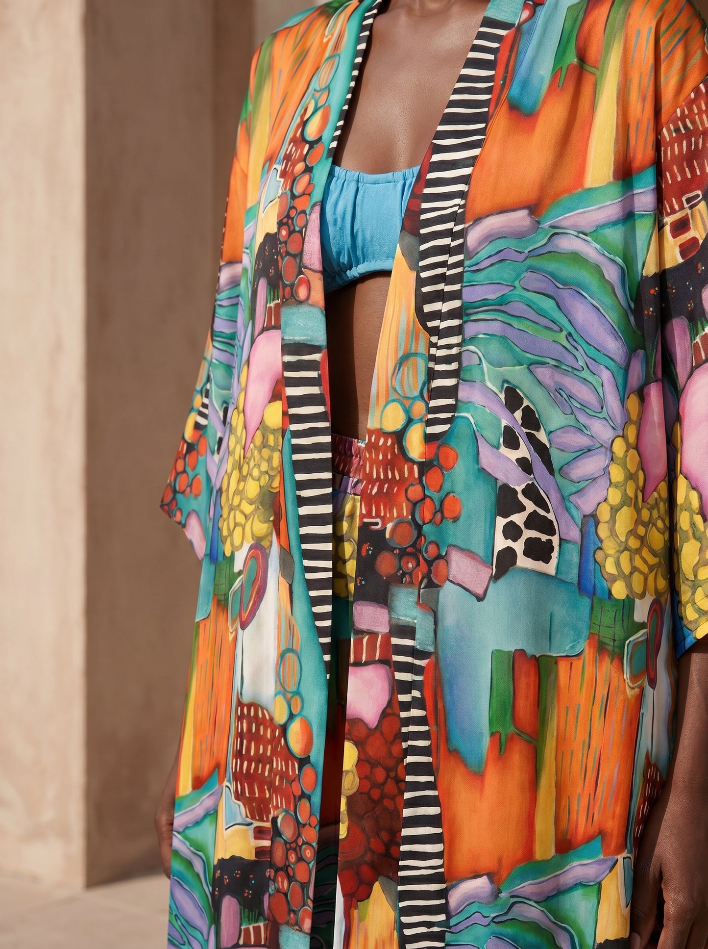 AMALFI LONG KIMONO
