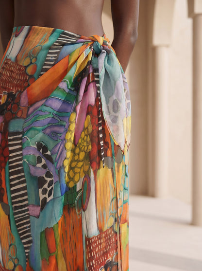 AMALFI LONG PAREO SKIRT