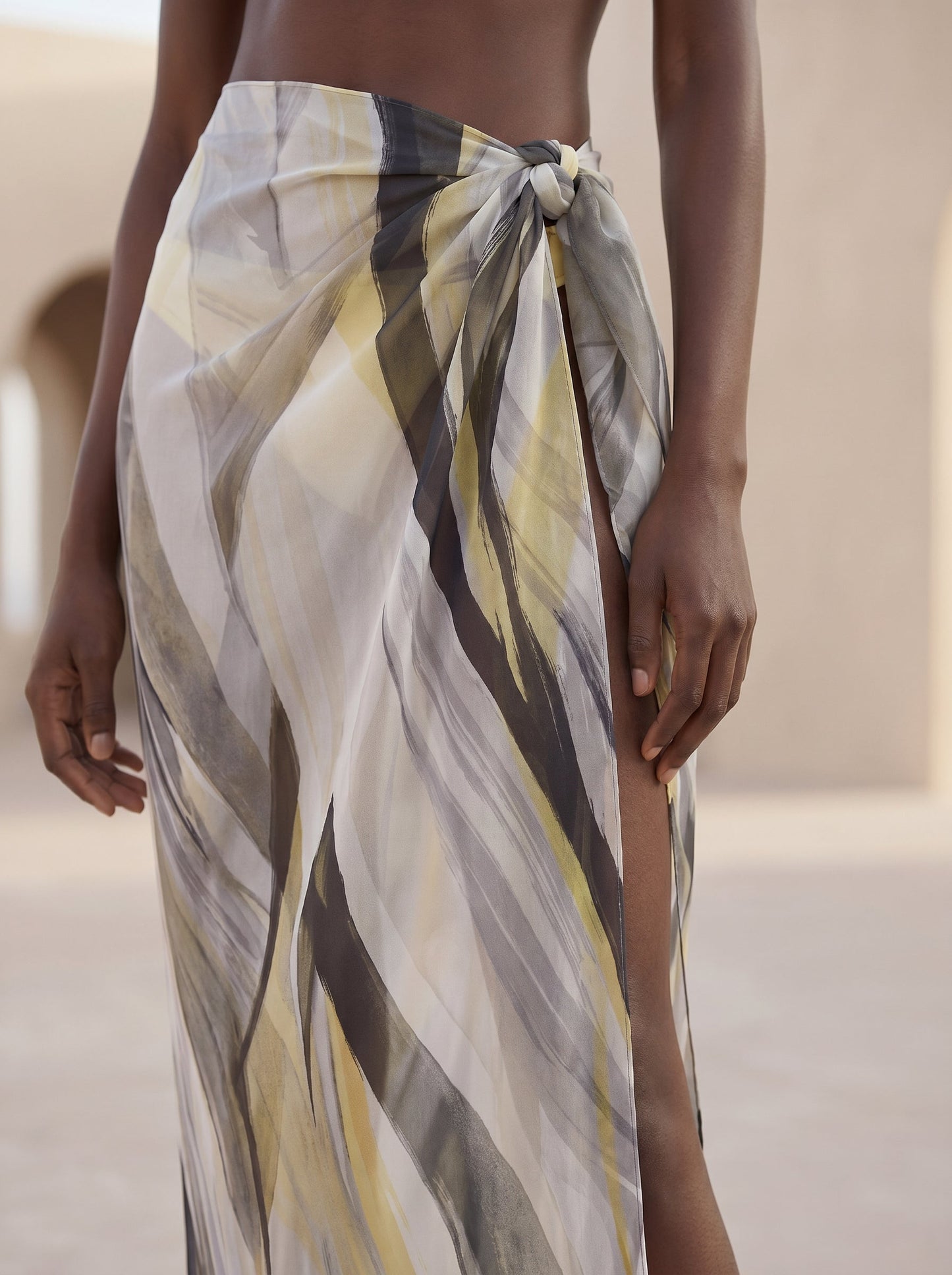 RHODES LONG PAREO SKIRT
