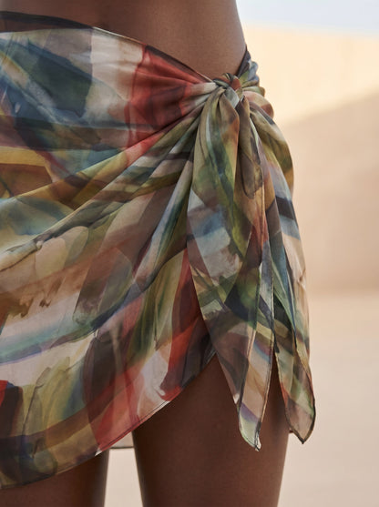 POSITANO SHORT PAREO SKIRT