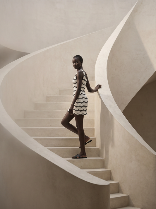 BYBLOS HALTER NECK SHORT DRESS
