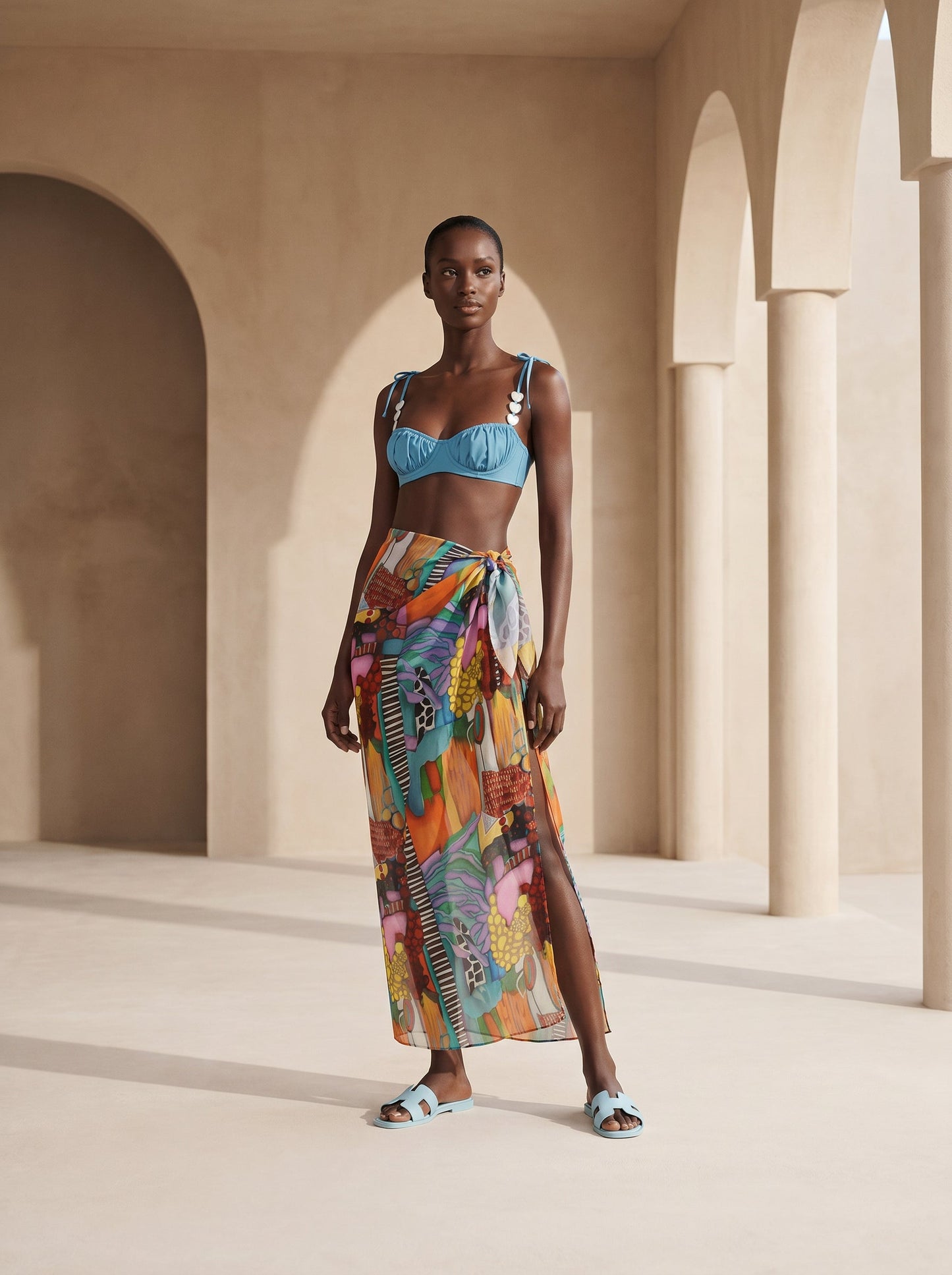 AMALFI LONG PAREO SKIRT