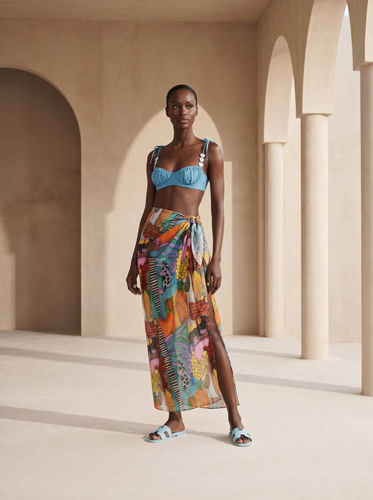 AMALFI LONG PAREO SKIRT