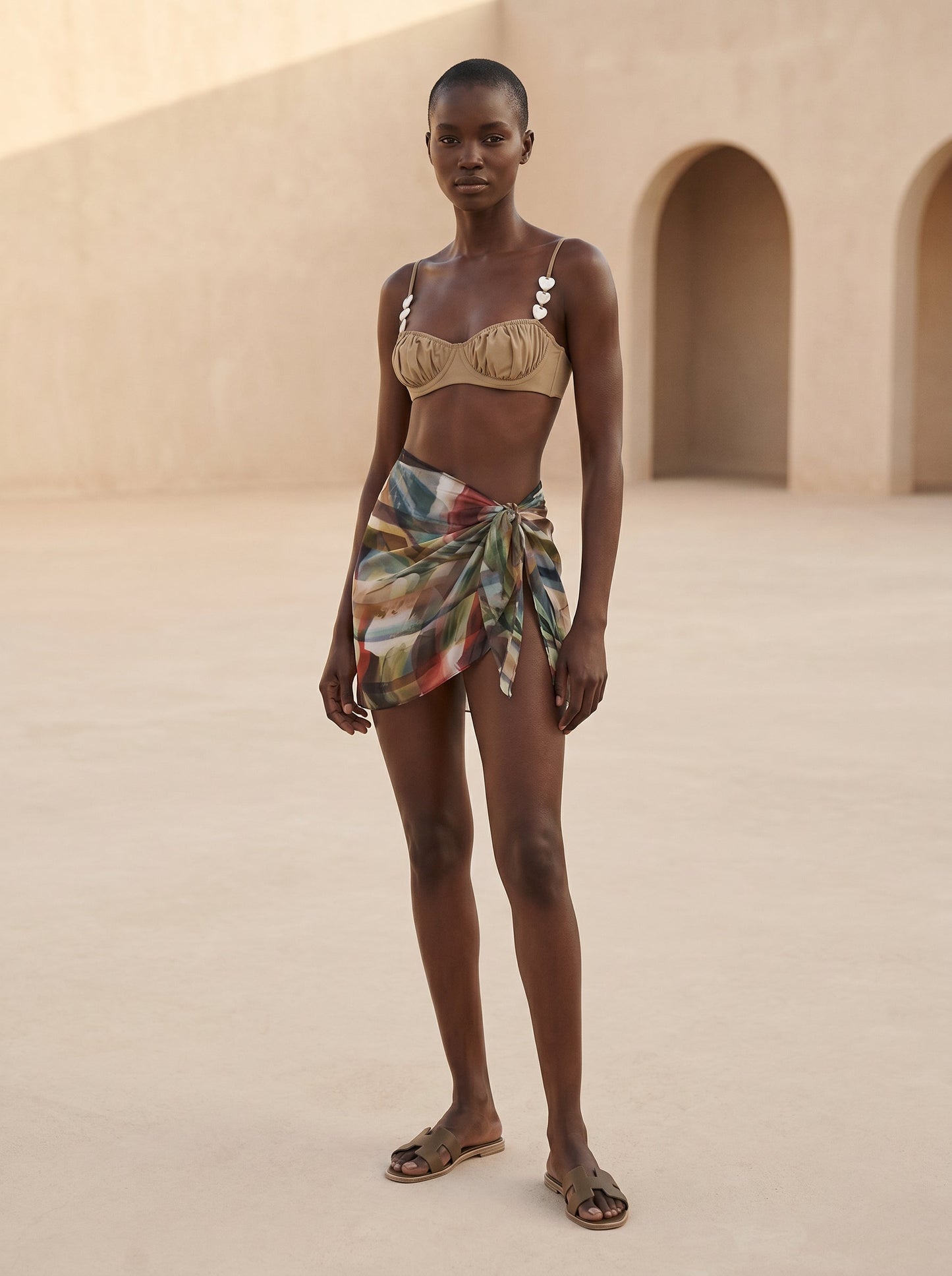 POSITANO SHORT PAREO SKIRT