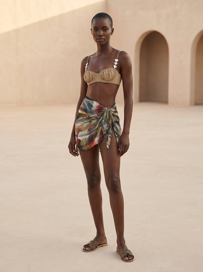 POSITANO SHORT PAREO SKIRT
