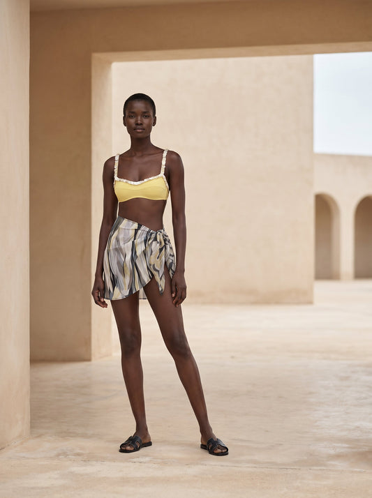 RHODES SHORT PAREO SKIRT