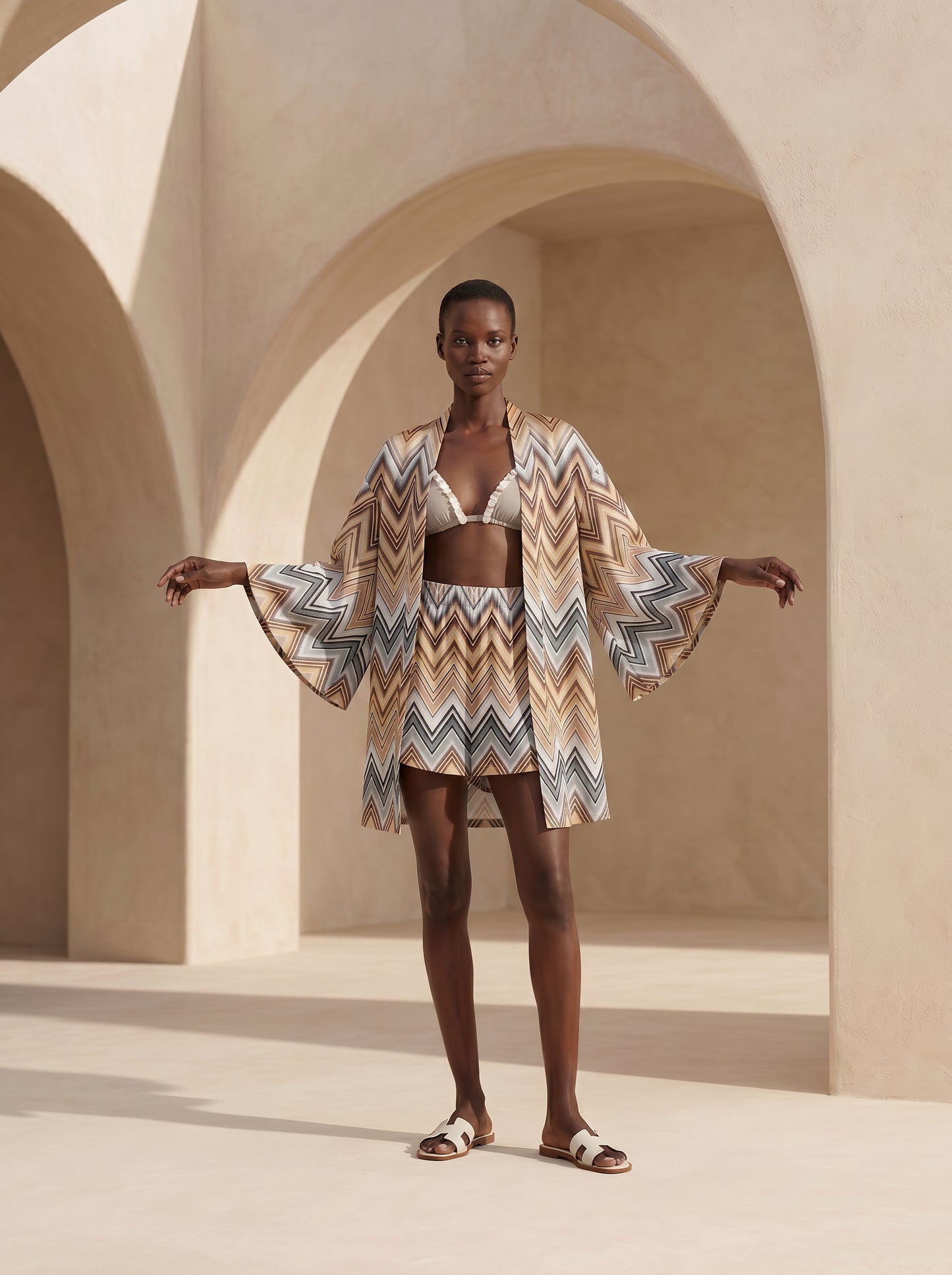 MONACO KURZER KIMONO & SHORTS-SET