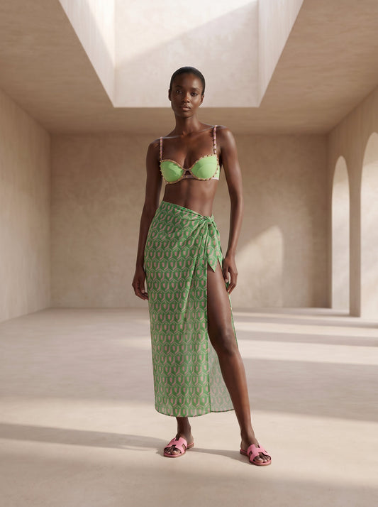 MENTON LONG PAREO SKIRT