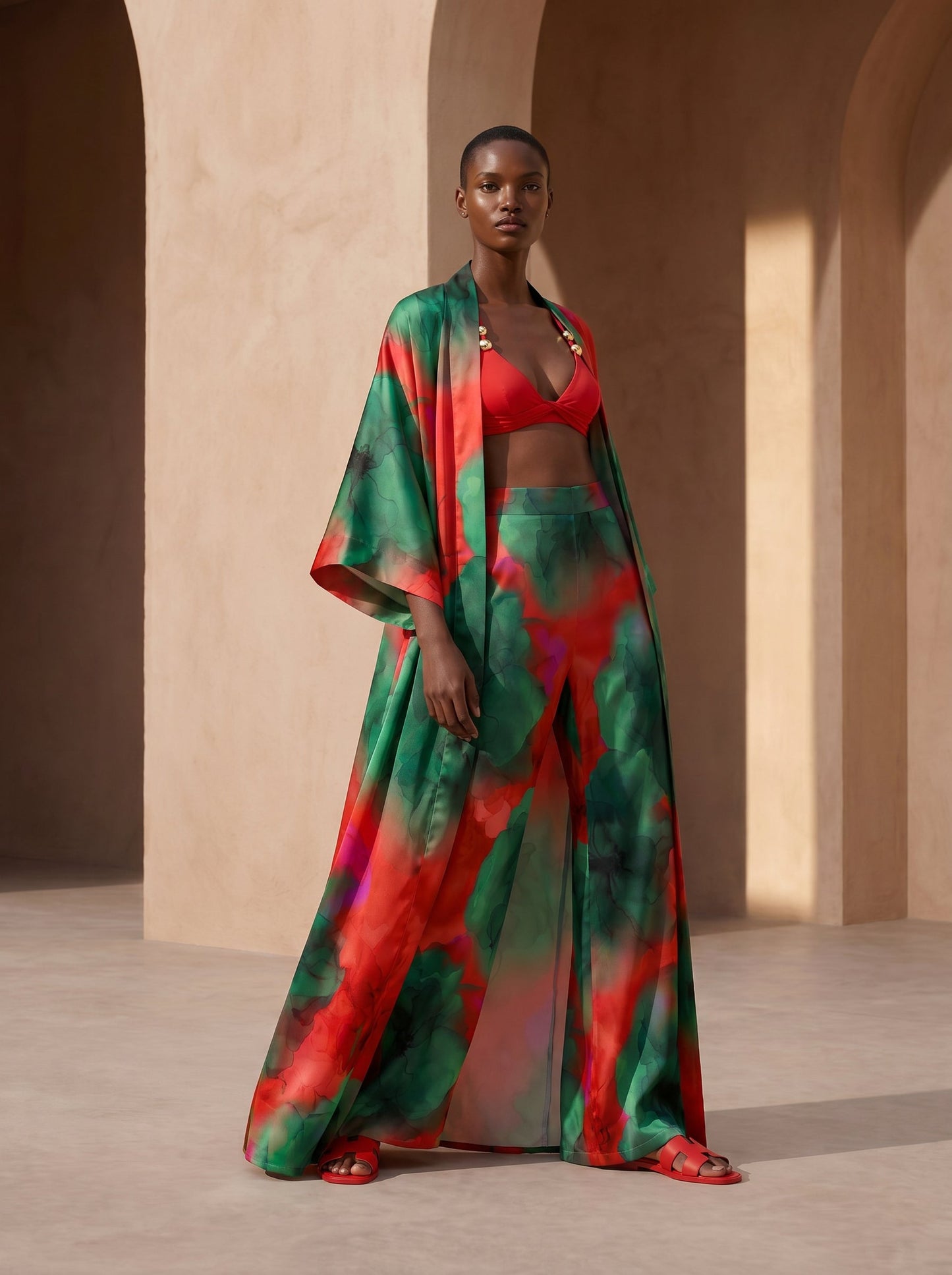 SANTORINI LANGER KIMONO & HOSENANZUG