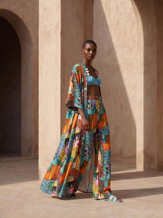 AMALFI Langes Kimono- und Hosen-Set