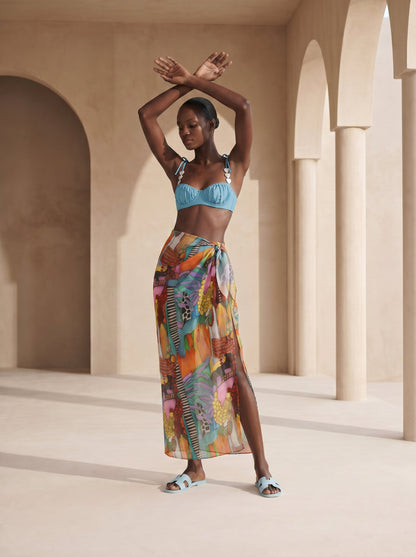 AMALFI LONG PAREO SKIRT