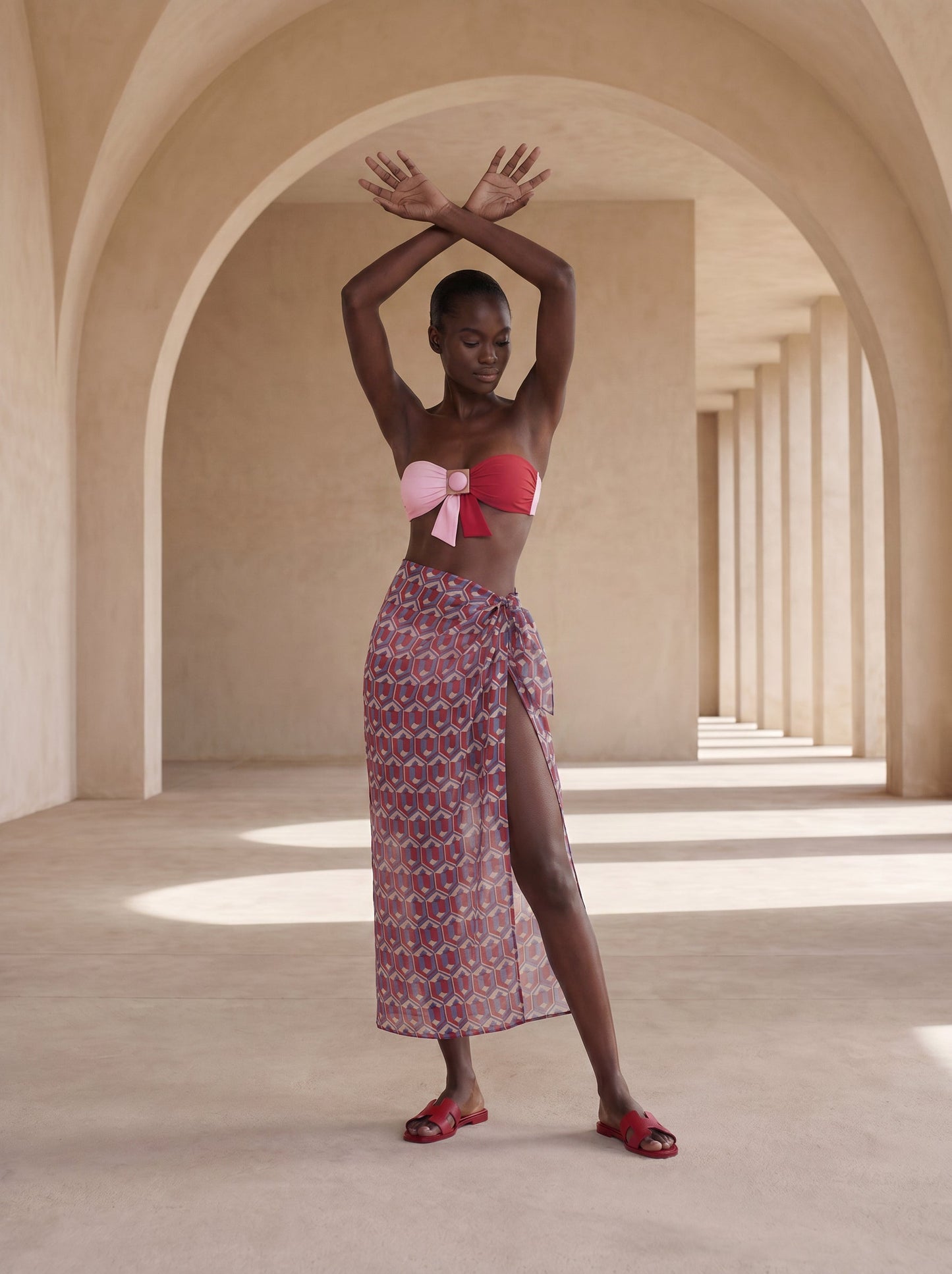 BRAC LONG PAREO SKIRT
