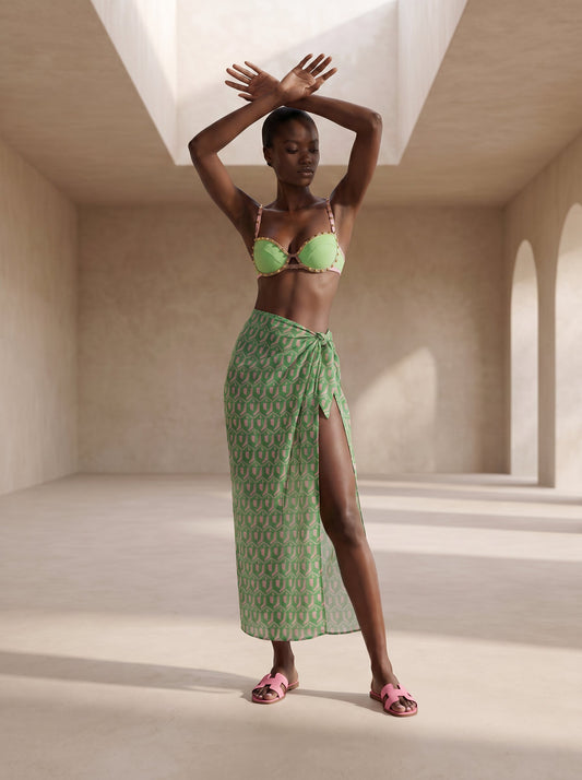 MENTON LONG PAREO SKIRT