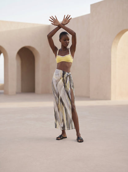 RHODES LONG PAREO SKIRT