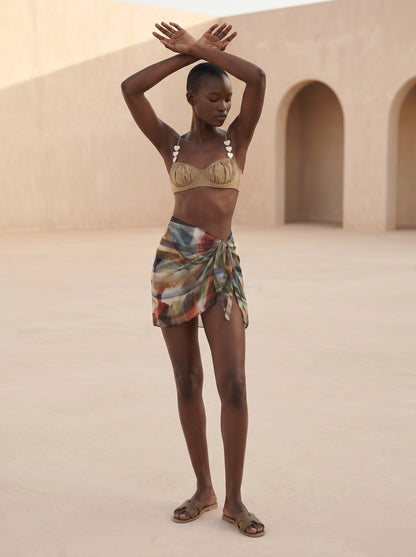 POSITANO SHORT PAREO SKIRT