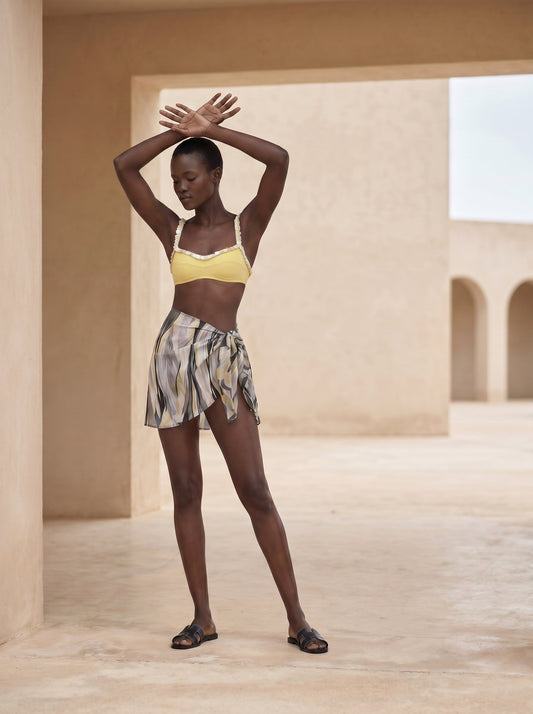 RHODES SHORT PAREO SKIRT