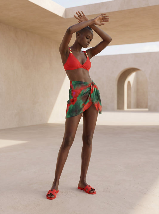 SANTORINI SHORT PAREO SKIRT