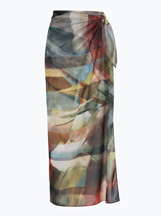 POSITANO LONG PAREO SKIRT