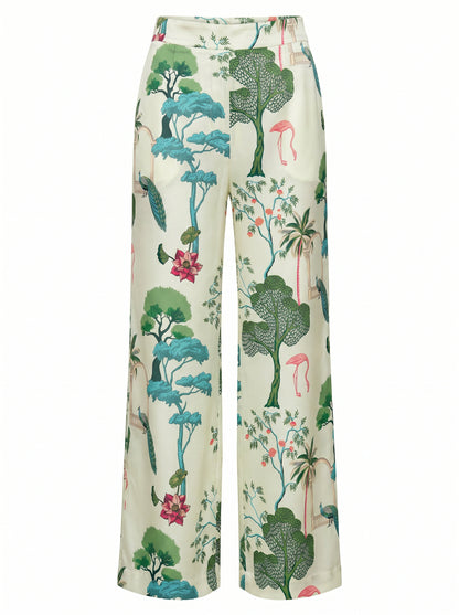 ST. TROPEZ RUCHED LONG KIMONO & TROUSERS SET