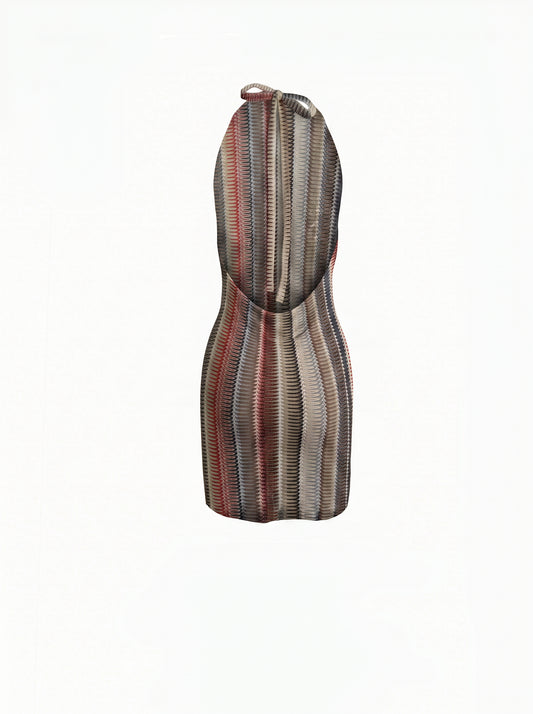 MERZOUGA HALTER NECK MINI DRESS