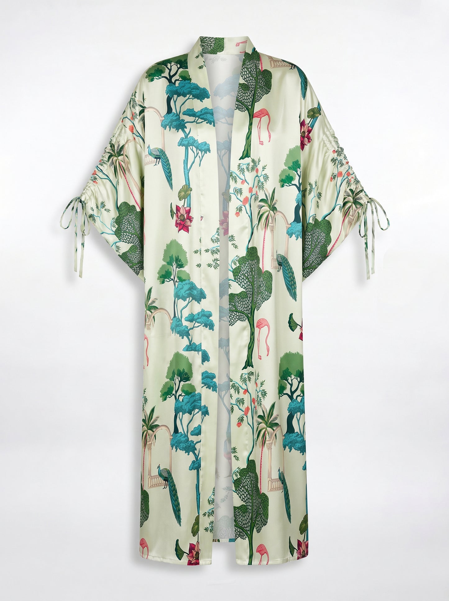 ST. TROPEZ DRAWSTRING LONG KIMONO
