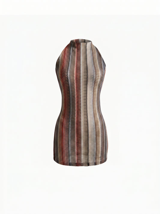 MERZOUGA HALTER NECK MINI DRESS