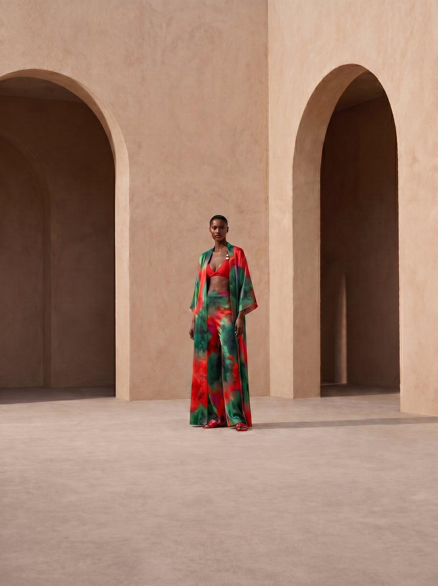 SANTORINI LANGER KIMONO & HOSENANZUG