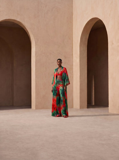 SANTORINI LANGER KIMONO & HOSENANZUG