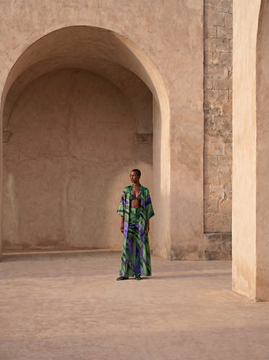 RAVELLO Langes Kimono- & Hosen-Set