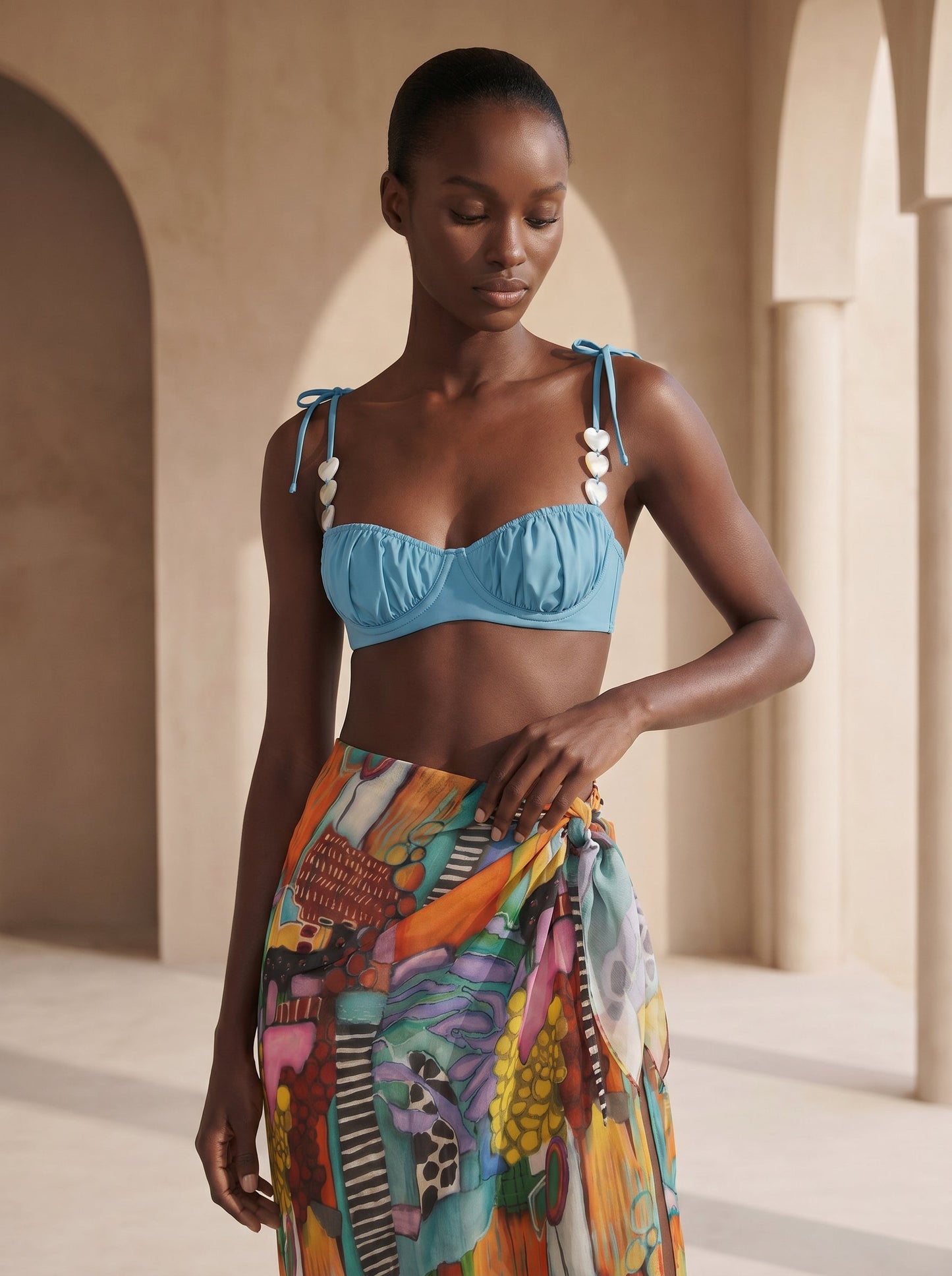 AMALFI LONG PAREO SKIRT