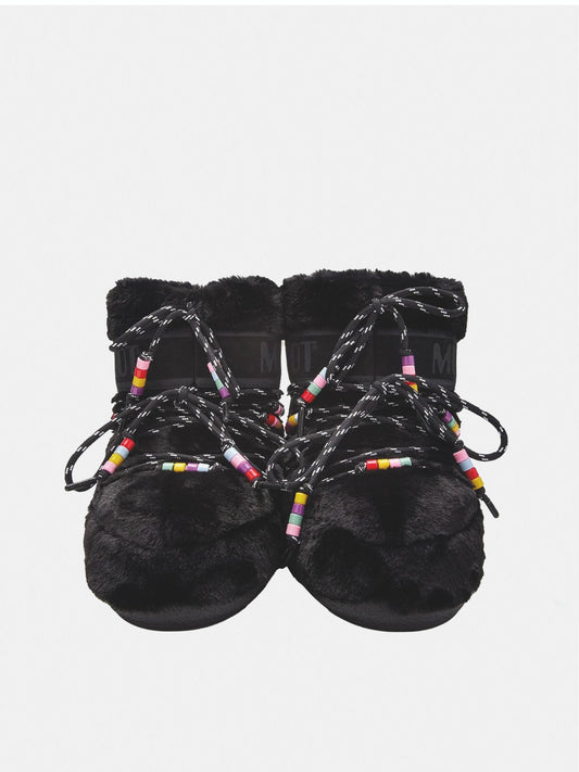 ICON SCHWARZE NIEDRIGE KUNSTFELLPERLEN